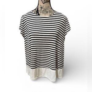 Altar’d State Nautical Black and White Striped Women's Top size Medium